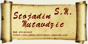 Stojadin Mutavdžić vizit kartica